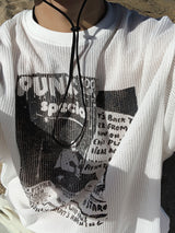 Punk Printing Mesh Summer Knit (2color)