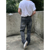 [Unisex] Pin tuck brush flare denim pants(2color)