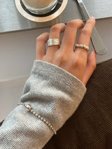 (silver925) Twisted open ring