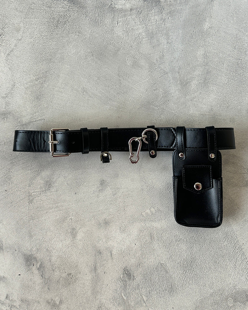 pocket key ring belt