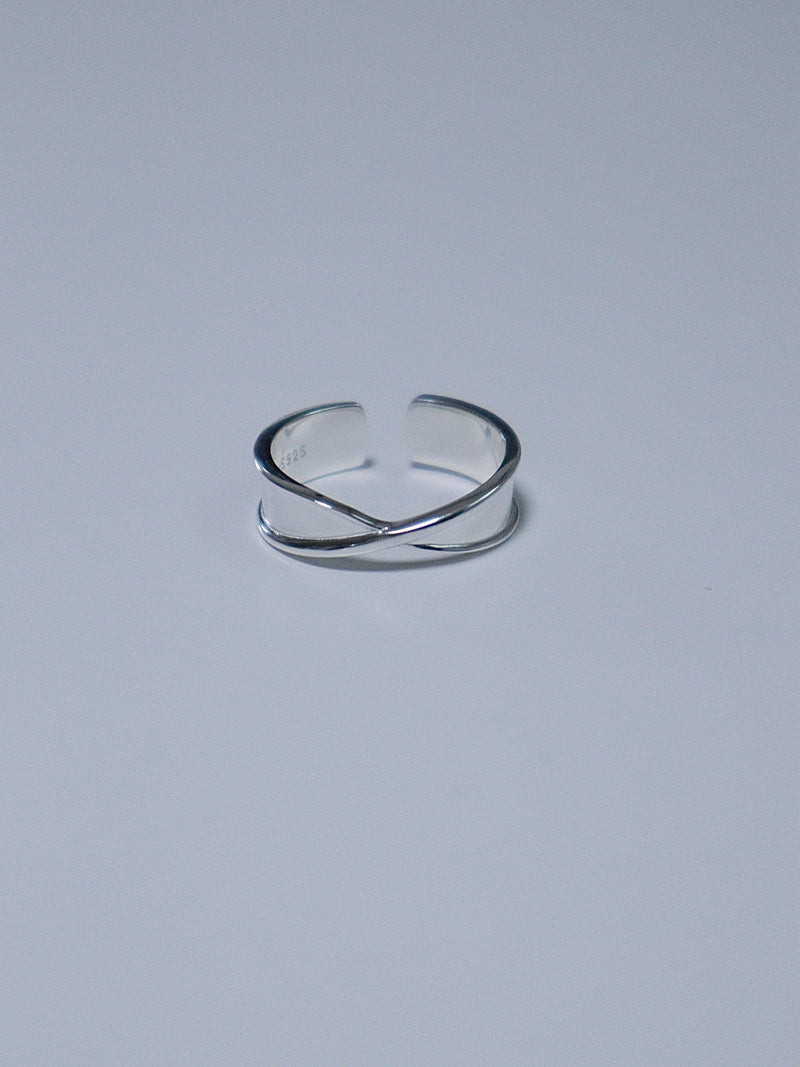 925silver band knot silver ring