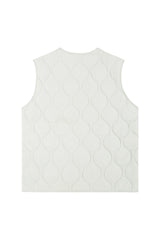 ivory quilting vest down jacket