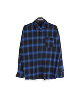 カットオーバーチェックシャツ / Cutting over-checkered shirt (6628253991030)