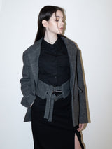 Fantasia Corset Wool Jacket (BLACK)