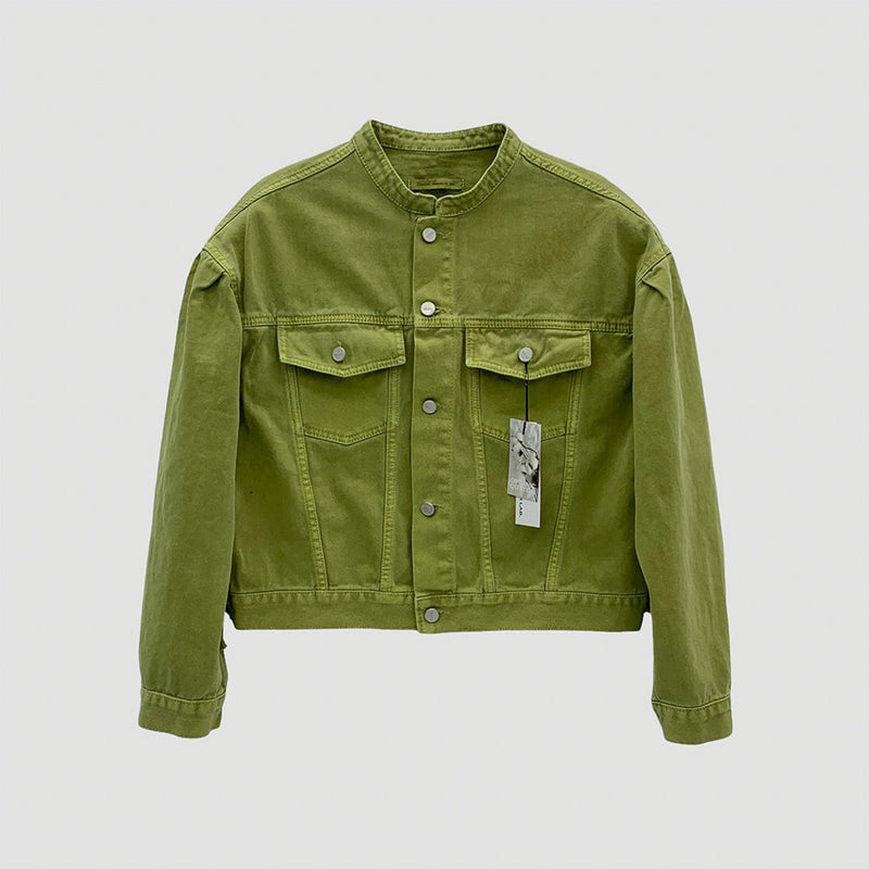 オーガニックピグメントクロップジャケット / ASCLO Organic Pigment Crop Jacket (5color)