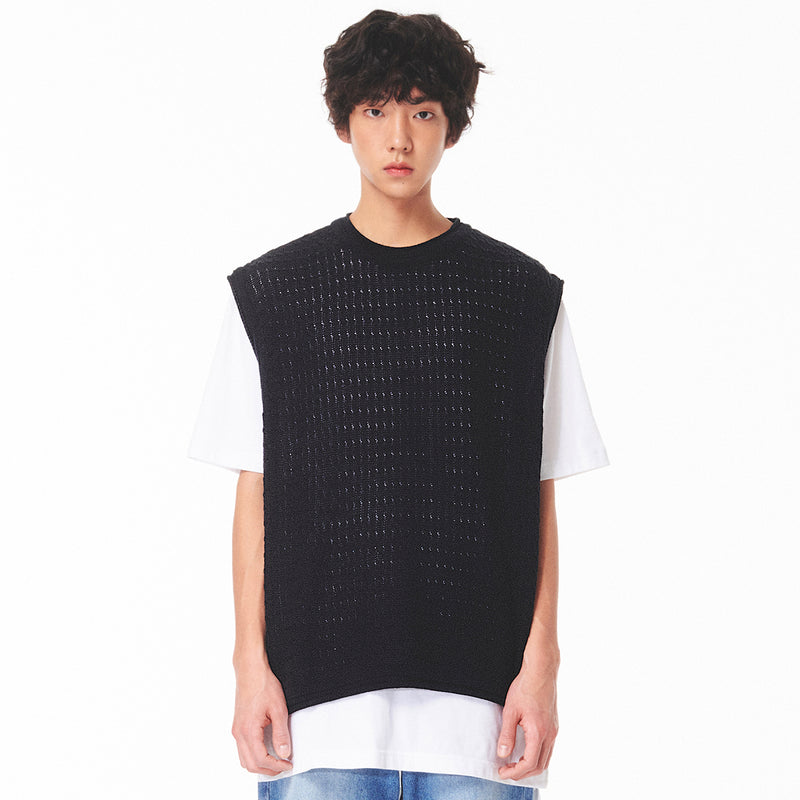 サマーケーブルニットベスト / Summer Cable Knit Vest(2color)
