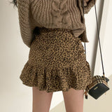 レオパードパターンミニスカート / Leopard Pattern Mini Skirt