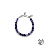 パープルアガットブレスレット/Purple agate bracelet