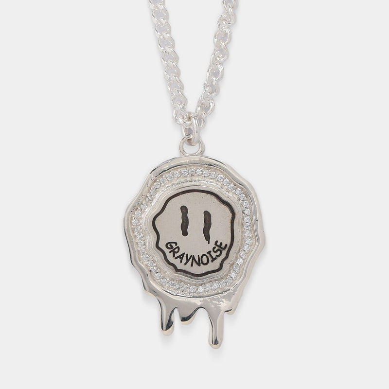 クライングスマイルネックレス/Crying smile necklace (925 silver)