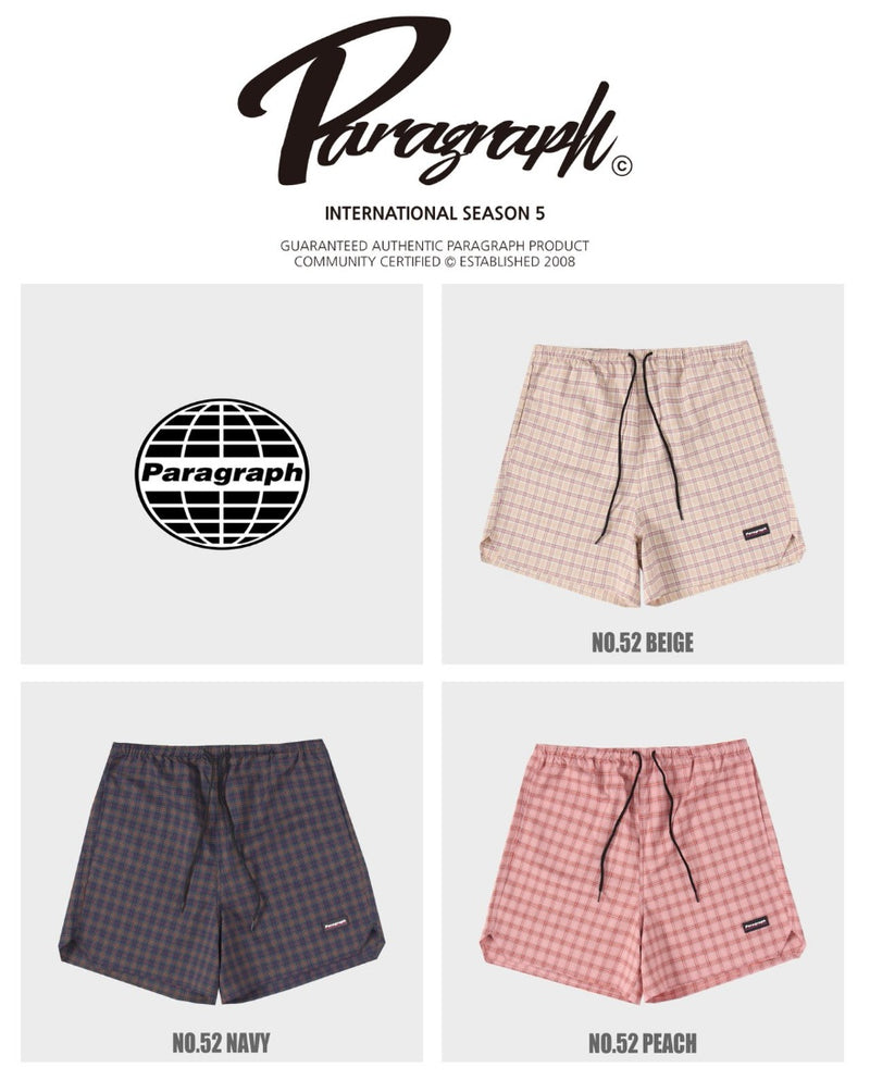 paragraph Daily Check Shorts 3color(Copy) (6569476259958)