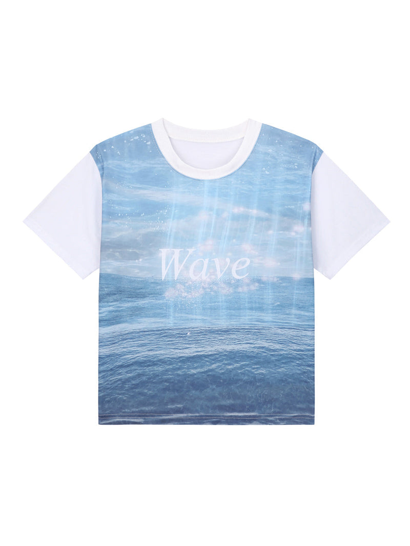 サマーウェーブTシャツ / 0 3 summer wave t-shirt