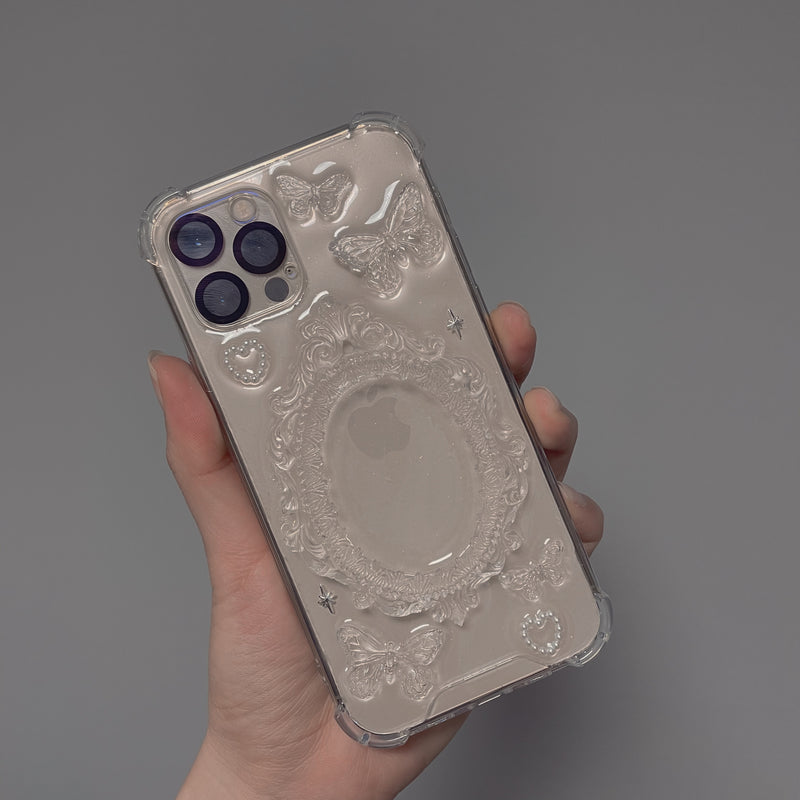 ヴィンテージiPhoneフレーム樹脂ケース