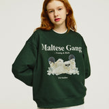 (裏起毛)マルチーズギャングスウェットシャツ/(Napping)Maltese gang sweatshirts