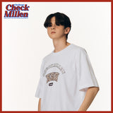 アーチチェッカードベアーズハーフTシャツ / Arch Three Checkered Bears Half T-shirt