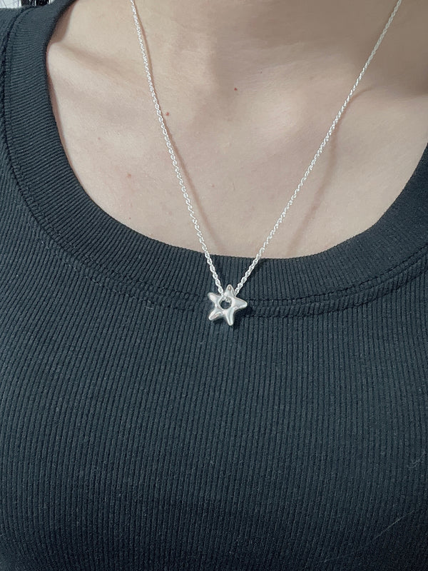 white star Necklace