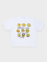 DOODLE SMILELY TEE - WHITE / S24STS06-WHITE