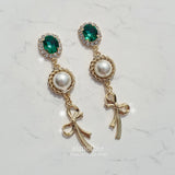 エメラルドプレッピーロイヤルイヤリング / Emerald Preppy Royal Earring