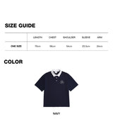 ロゴラグビーTシャツ/DAYLIFE LOGO RUGBY T-SHIRT (NAVY)
