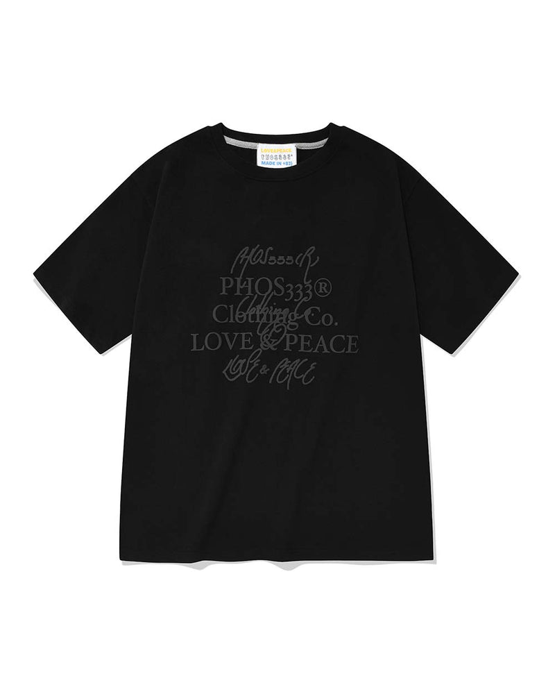 Love&Peace Campaign Tee/Black (6546137809014)