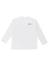 ロゴオーバーフィットラッシュロングスリーブTシャツ/logo overfit rash long sleeve T-shirt (white)