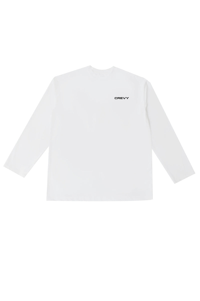 ロゴオーバーフィットラッシュロングスリーブTシャツ/logo overfit rash long sleeve T-shirt (white)