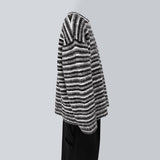 ストライプアンゴラニット / Striped Angora Knit