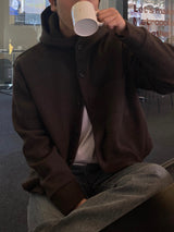 フードショートコートジャケット/hood short coat jacket (2color)
