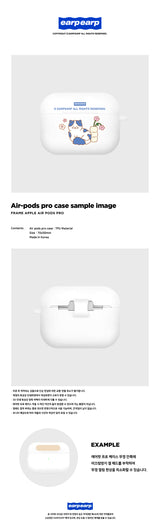 FLOWER CAT-WHITE(AIR PODS PRO-COLOR JELLY) (6610812043382)