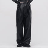road leather wide pants (6626793980022)