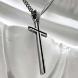 クラシック チェーン クロス ネックレス / [BLESSEDBULLET]classic chain cross necklace_vintage silver