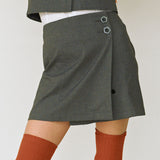 プリーツラップスカート / Pleats Wrap Skirt (4617840427126)