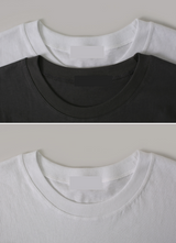 レタリングコットン半袖Tシャツ (2color) (6613794160758)
