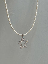 パールスターネックレス / pearl star necklace