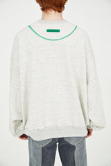 アップリケスウェットシャツ/IDENTITY appliqué sweatshirts (Oatmeal)