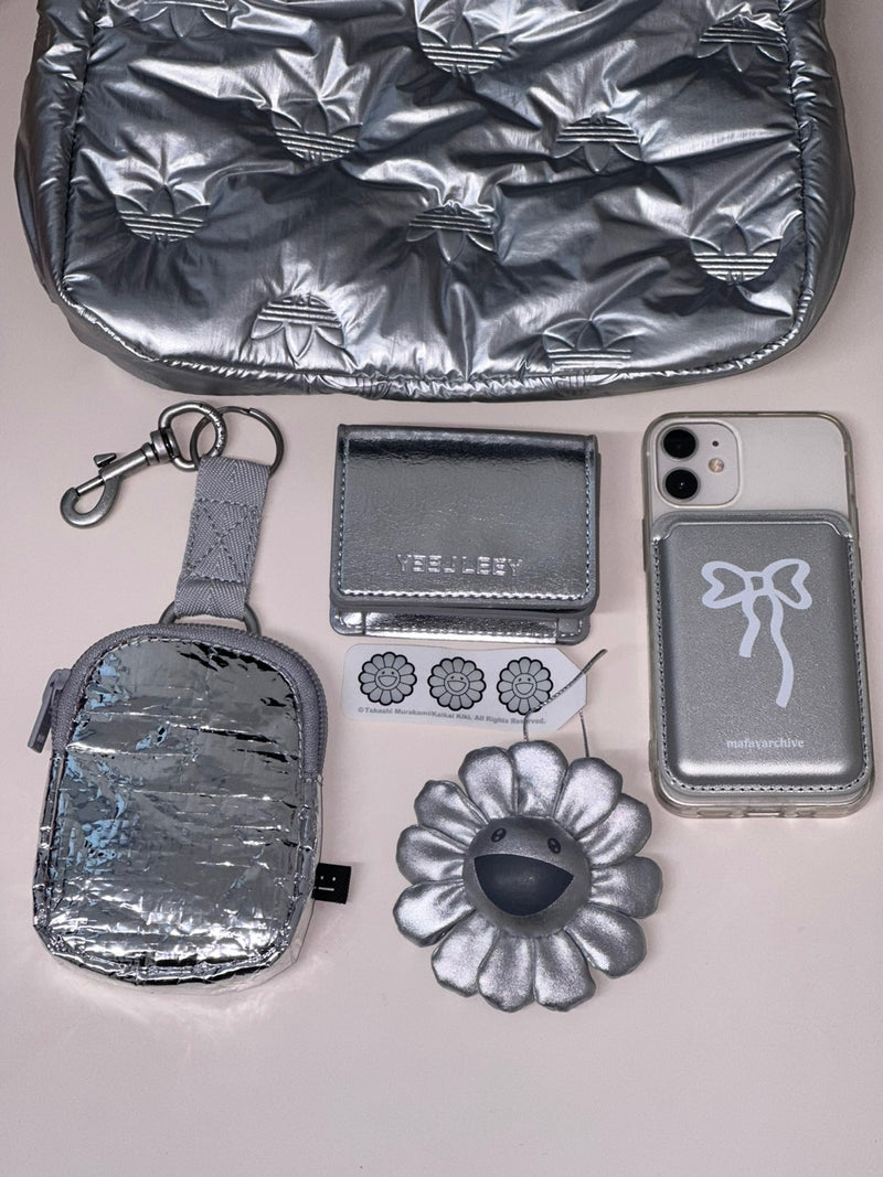 ribbon magsafe silver jelly hard case