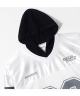 BN Football Layered Hoodied Jersey (Ivory)