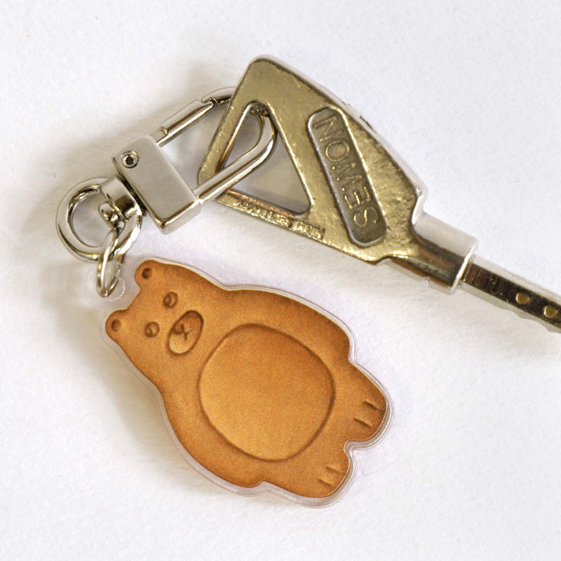ベアクッキーキーリング/Bear cookie key ring(with sticker) (6680559714422)