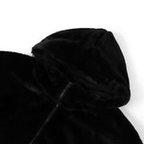 フードシルキーファージャケット/Hood Silky Fur Jacket
