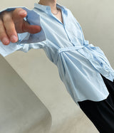 Self-Tie Belt Shirt (6595306750070)
