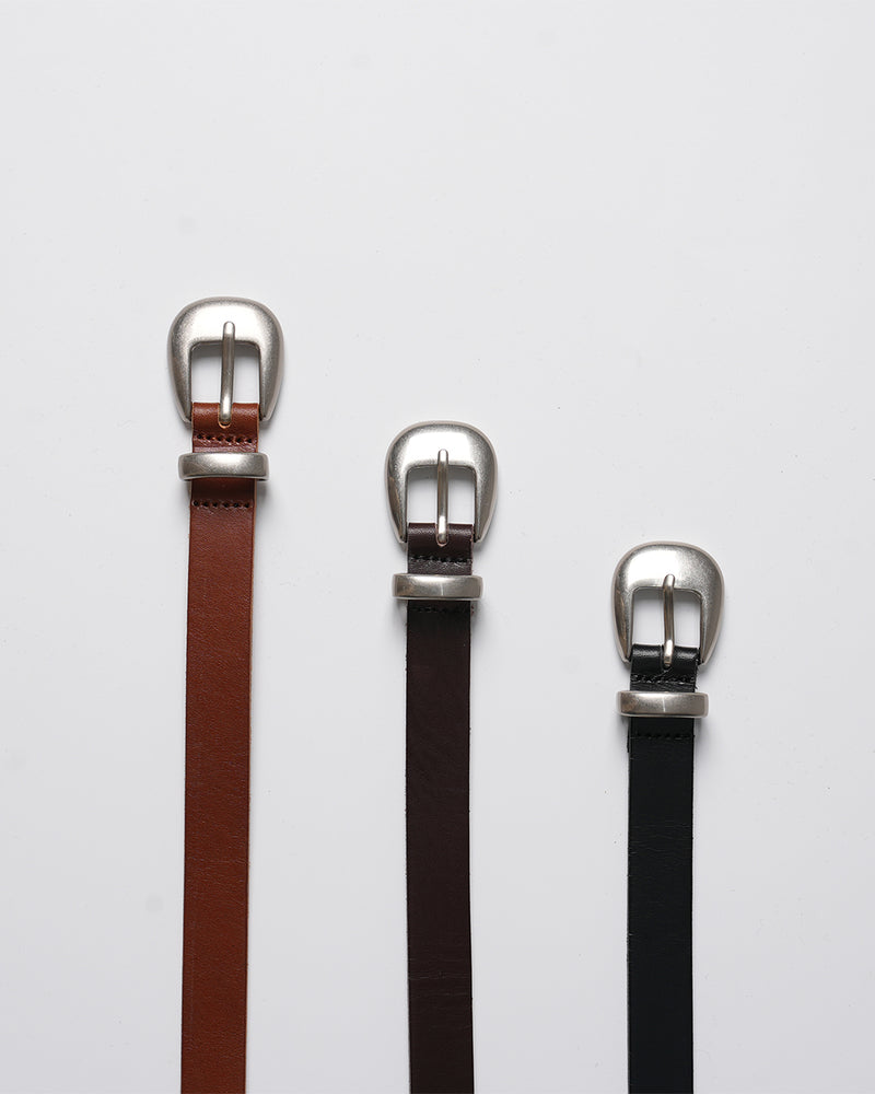 シルバースミスレザーベルト / silversmith leather belt 3color