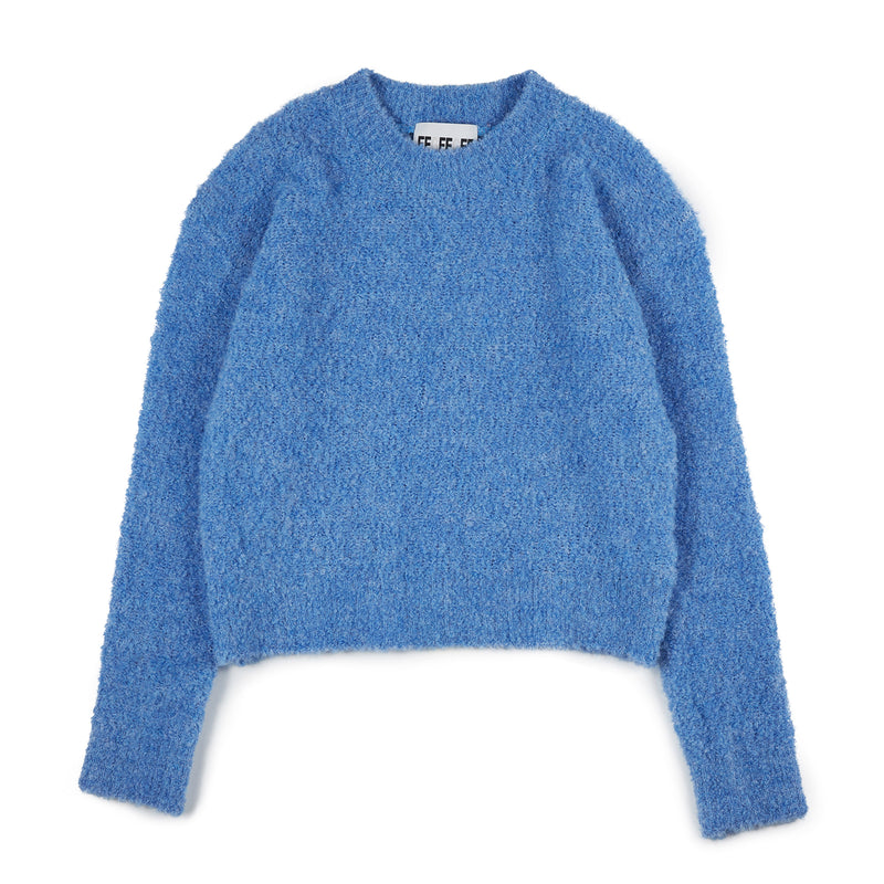 ウールバブルニットスウェット / Wool Bubble Knit Sweater [Blue]