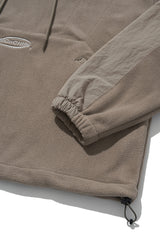 ドローコードフリースフーディー/Draw cord fleece hoodie [rose brown]