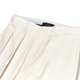 ワイドテーパードリンクルフリーチノパンツアイボリー/Wide Tapered Wrinkle Free Chino Pants Ivory (6683667824758)