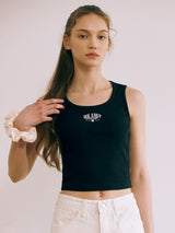 スモールロゴTシャツ/SMALL LOGO SLEEVELESS T-SHIRT BLACK
