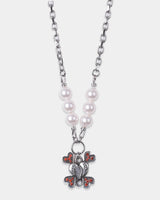 ステッチハートネックレス/Stitch heart necklace