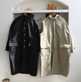 ASCLO Snap Button Hood Coat (2color) (6685981737078)