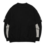 Extended Layered Sweatshirt [Black]