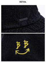 スマイルデニムバケットハット / BBD Smile Logo Denim Bucket Hat (4648577958006)