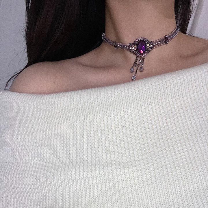 ラプンツェルチョーカー / Rapunzel violet choker
