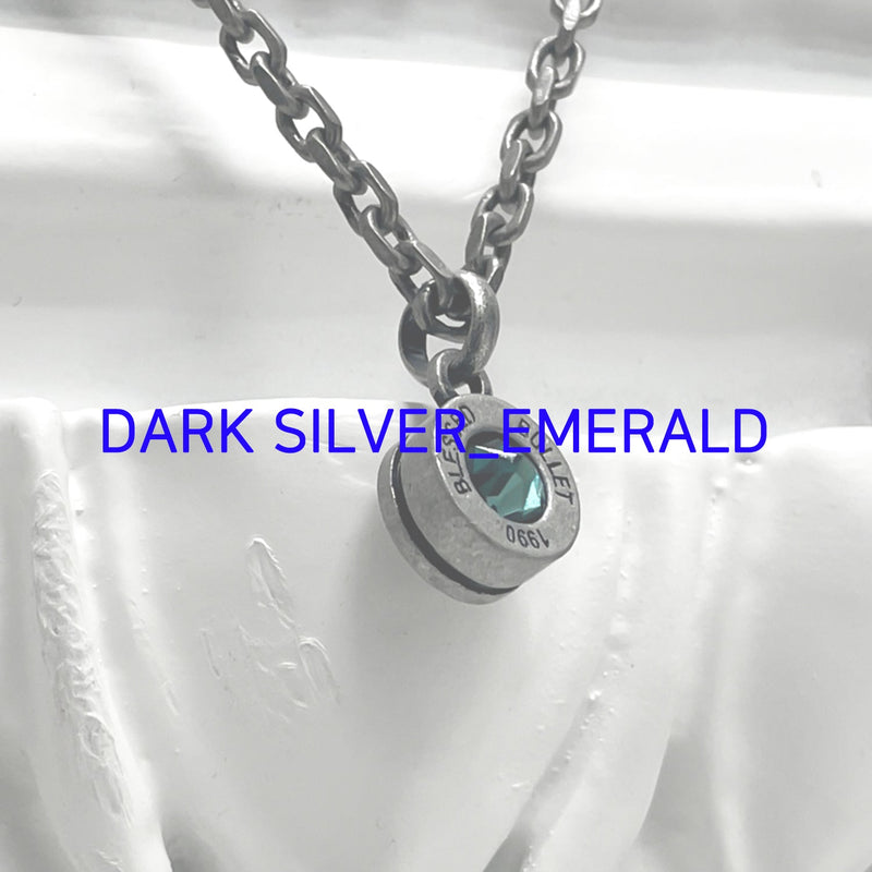 バレットバック ネックレス / Bullet Back Necklace_dark silver